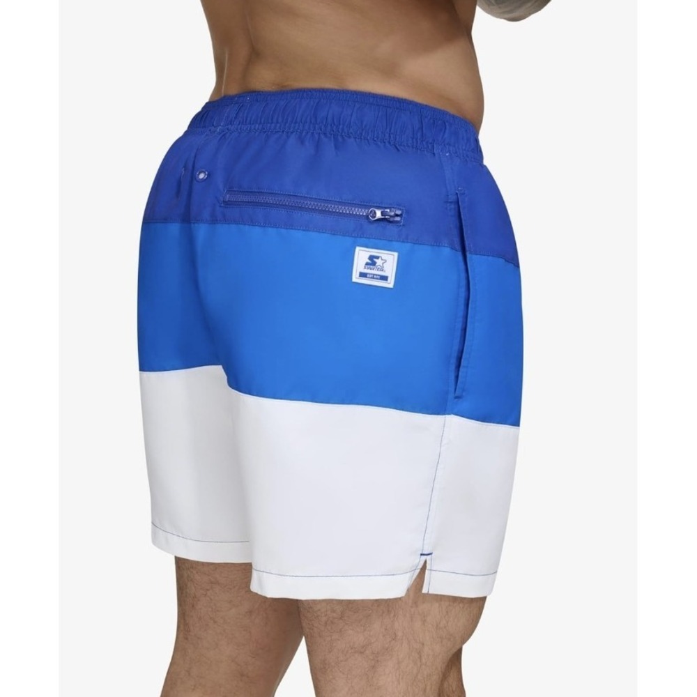 NEW WITH TAGS Starter Swim Trunks‎ Men's S Royal Blue & White UPF 40+ Quick Dry